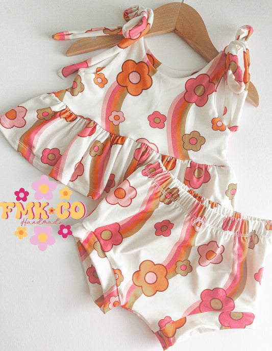 Tie Tank Ruffle Top