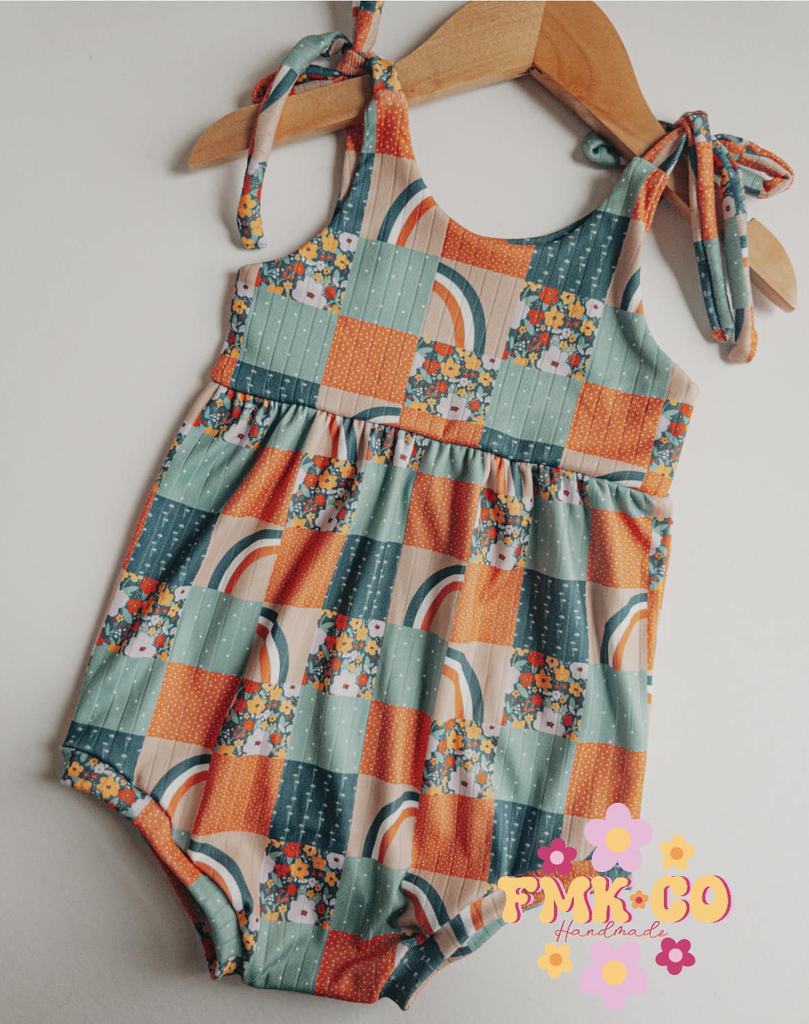 Tie Strap Bubble Romper